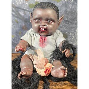 OOAK Baby Vampire Realistic Looking Alternative Posable Creepy Horror Doll ART